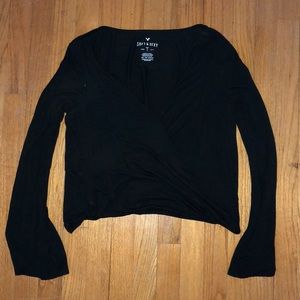 American Eagle Soft & Sexy Black top